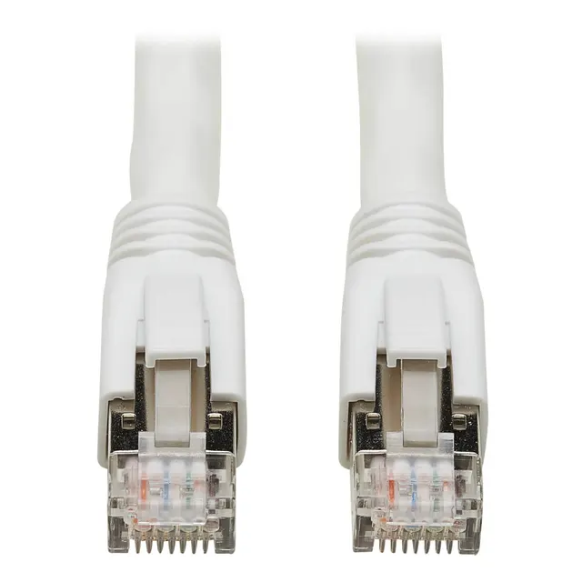 CAT8 25G/40G-CERT SNAGLESS CBL/S/FTP RJ45 M/M POE WHT 3.05M