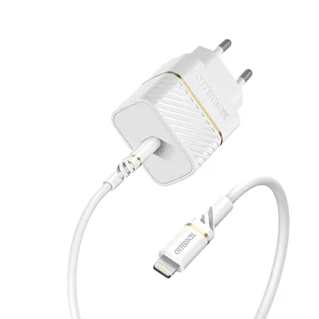 EU WALL CHARGER 20W 1X USB-C/20W USB-PD USB C-LIGHTNING CABLE
