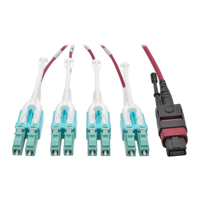 2M MTP/MPO 8XLC FAN-OUT FIBER/CABLE 40GBE OM4 PLENUM-RATED