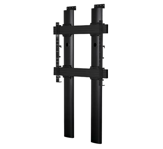 MODE-AL - Premium Floor-To-Wall Single Screen Twin Column UC Stand - (VESA 900 x 800) - 2m, czarny