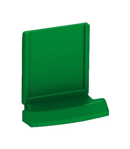 RJ45 SHUTTER GREEN PANEL 19" 1U X 24