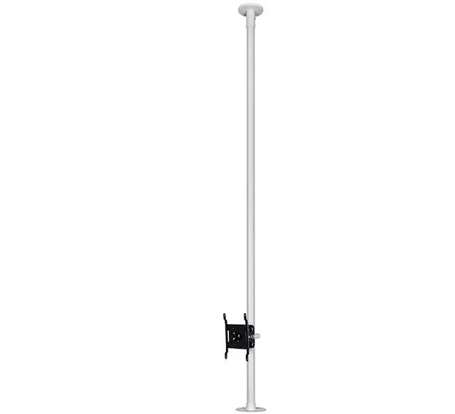 SYSTEM V - CCTV Ceiling Mount for a VESA 200 Tilt Screen and Dome Surveillance Camera - 2m Ø38mm Pole