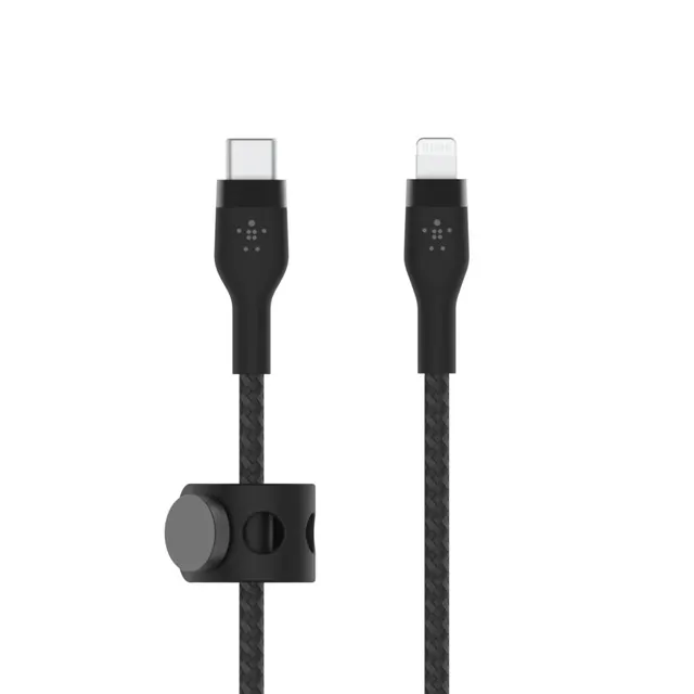 PRO FLEX LIGHTNING/USB-C CBL FA/USB-C SILICONE CABLE SUPPORTS FA, 3 m, czarny