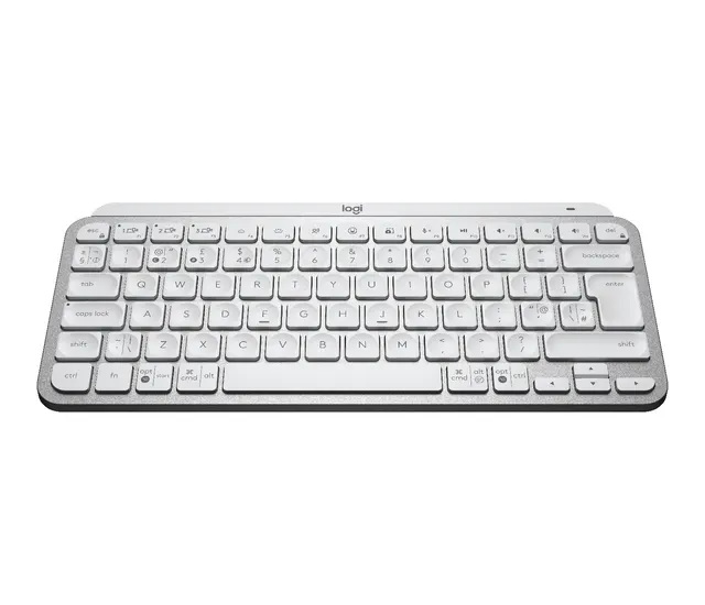 MX Keys Mini Minimalist Wireless Illuminated Keyboard - PALE GREY - UK - INTNL-973