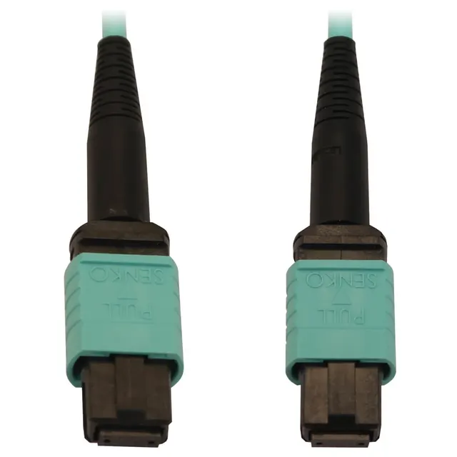 40/100/400G MM 50/125 OM3 FBR/12F MTP/MPO-PC F/F LSZH AQUA 5M