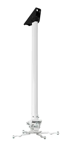 SYSTEM 2 - Projector Ceiling Mount with Micro-adjustment - 0.5m Ø50mm Pole, czarno-biały, słup 0,5 m