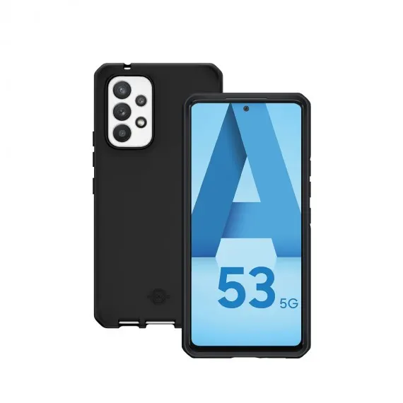 SPECTRUM CASE FOR GALAXY A53 -/SOLID BLACK MAT - SOFT BAG