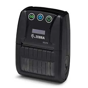 ZQ210, 2.25inch DT Printer, Bluetooth, linerlessprinting, Belt clip, USB cable, English/Latin/Cyrillic