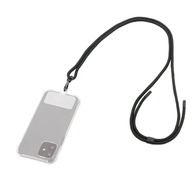 UNIVERSAL REMOVABLE SMARTPHONE/LANYARD 75 CM - BLACK - SOFT BAG