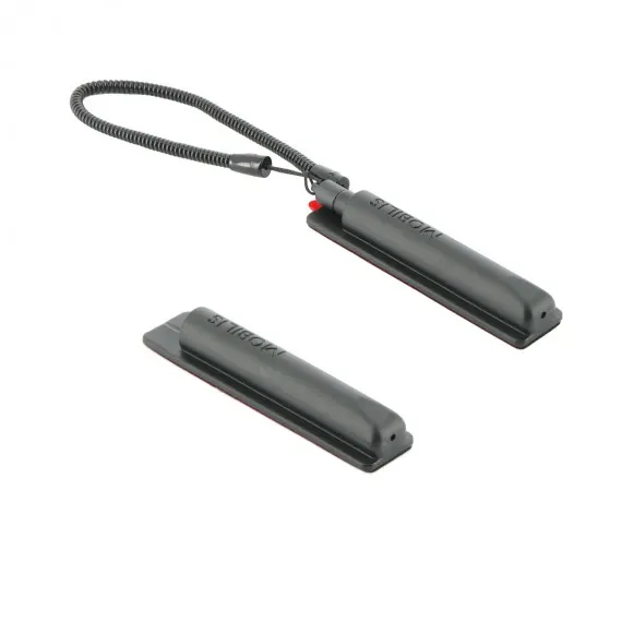 PACK 10 ADHESIVE STYLUS HOLDER/BLACK RETRACTABLE CAPACITIVE ST.