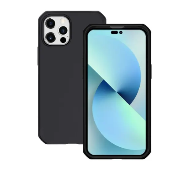 CASE FOR IPHONE 14 PRO MAX/SOLID BLACK MAT SOFT BAG 6.7IN