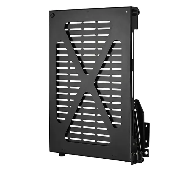 Flip-Down AV Storage Tray