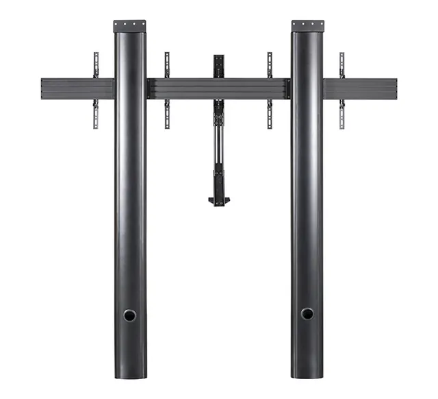 MODE-AL - Premium Floor-To-Wall Twin Screen VC Stand - (VESA 600 x 400) - 2m, czarny