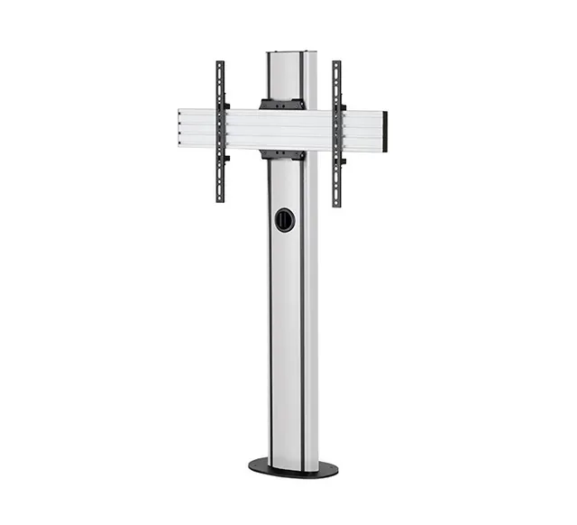 MODE-AL - Premium Bolt-Down Single Screen UC Stand - (VESA 600 x 400) - 1.4m, 1,4 m, czarno-srebrny
