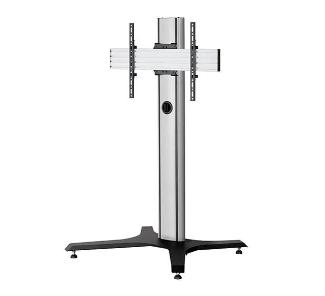 MODE-AL - Premium Freestanding Single Screen UC Stand - (VESA 600 x 400) - 1.4m, 1,4 m, czarno-srebrny