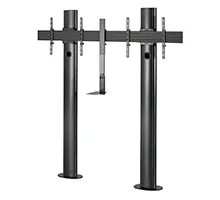 MODE-AL - Premium Bolt-Down Twin Screen VC Stand - (VESA 600 x 400) - 2m, czarny