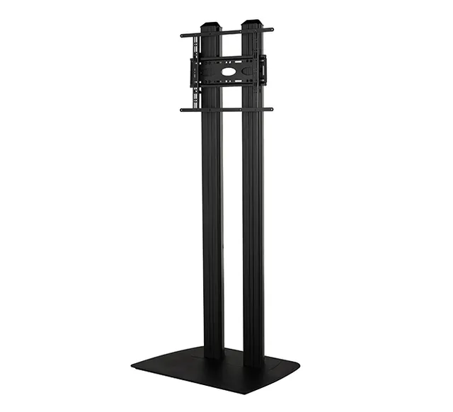 Flat Screen Floor Stand (VESA 600 x 400) - Twin 1.8m Columns, czarny
