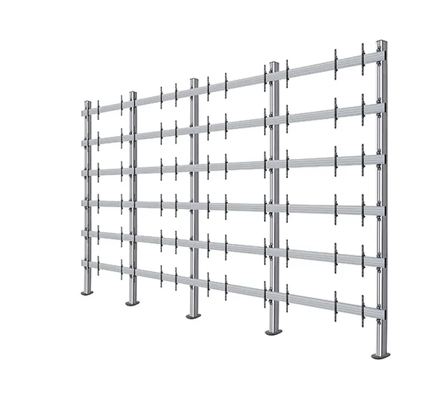 SYSTEM X - 325 inch LG LSAC LED Bloc Ultimate Bolt-Down Videowall Display, 6x6 (325"), czarno-srebrny