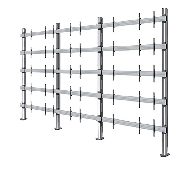 SYSTEM X - 271 inch LG LSAC LED Bloc Ultimate Bolt-Down Videowall Display, 5x5 (271"), czarno-srebrny