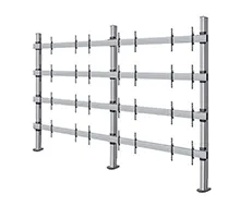 SYSTEM X - 217 inch LG LSAC LED Bloc Ultimate Bolt-Down Videowall Display, 4x4 (217"), czarno-srebrny