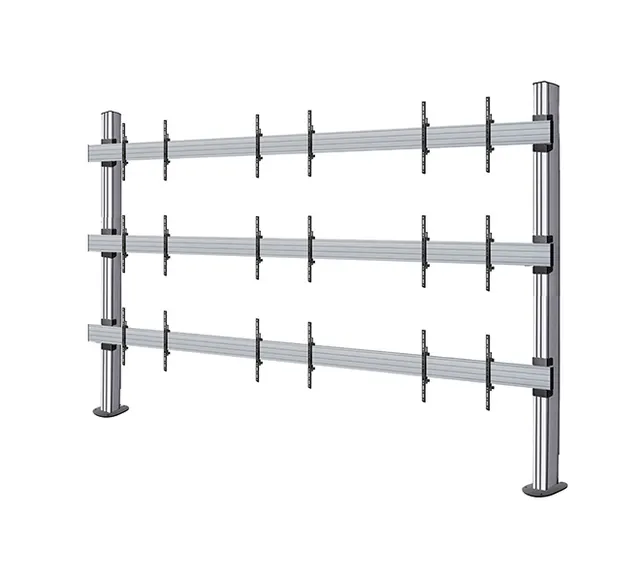 SYSTEM X - 163 inch LG LSAC LED Bloc Ultimate Bolt-Down Videowall Display, 3x3 (163"), czarno-srebrny