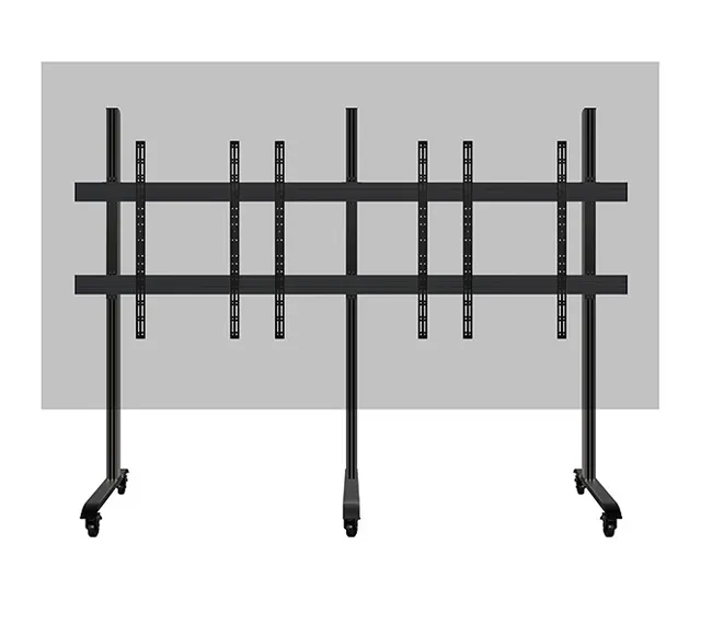 SYSTEM X - Mobile Stand For LG 163inch All-In-One dvLED Displays, czarny