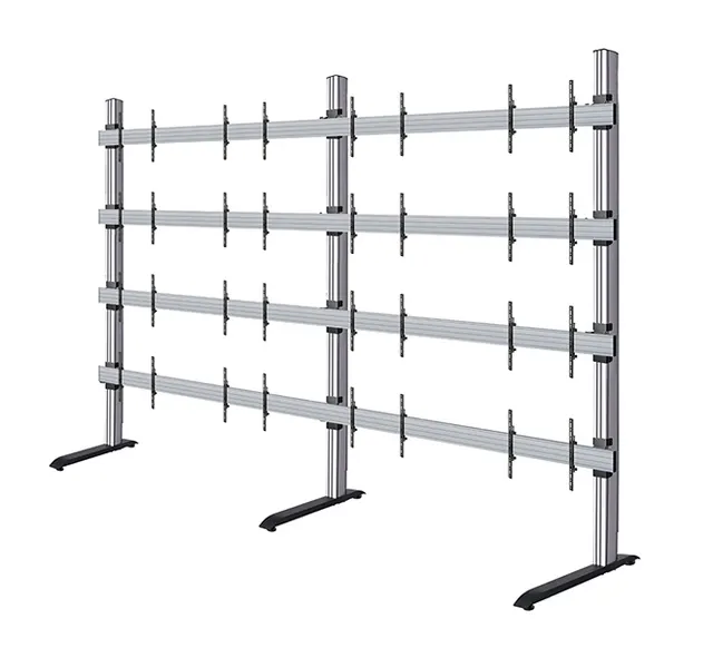 SYSTEM X - 217 inch LG LSAC LED Bloc Ultimate Freestanding Videowall Display, 4x4 (217"), czarno-srebrny