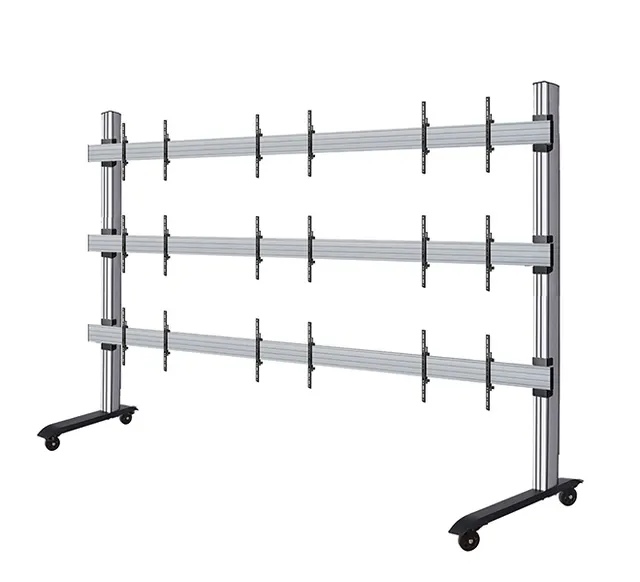 SYSTEM X - 163 inch LG LSAC LED Bloc Ultimate Mobile Videowall Display, 3x3 (163"), czarno-srebrny