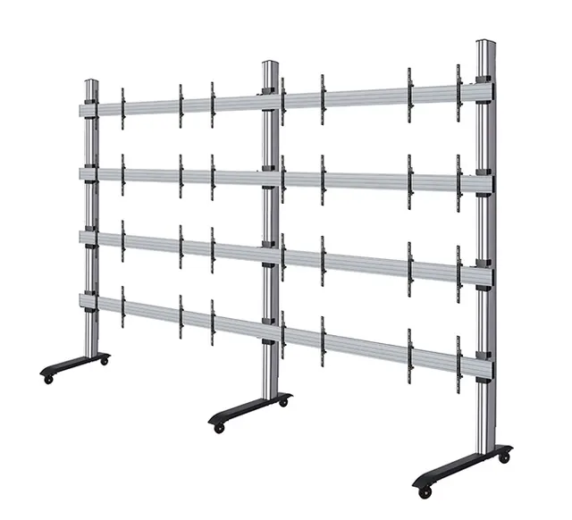 SYSTEM X - 217 inch LG LSAC LED Bloc Ultimate Mobile Videowall Display, 4x4 (217"), czarno-srebrny