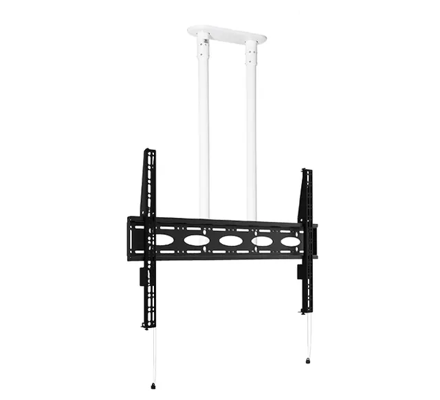 Extra-Large Flat Screen Ceiling Mount (VESA 1100 x 700) - 1m Ø50mm Poles, rury 1 m, czarno-biały