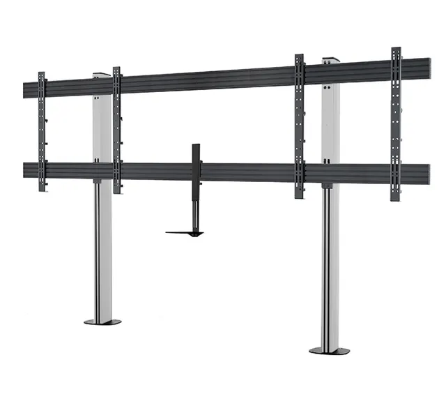 SYSTEM X - XXL Twin Screen VC Bolt-Down Stand (VESA 1000 x 800), czarno-srebrny