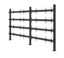 SYSTEM X - 217 inch LG LSAC LED Bloc Ultimate Bolt-Down Videowall Display, 4x4 (217"), czarny