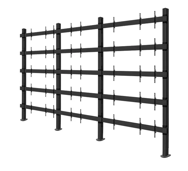 SYSTEM X - 271 inch LG LSAC LED Bloc Ultimate Bolt-Down Videowall Display, 5x5 (271"), czarny
