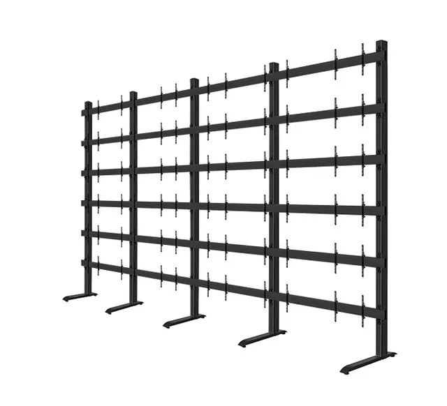 SYSTEM X - 325 inch LG LSAC LED Bloc Ultimate Freestanding Videowall Display, 6x6 (325"), czarny