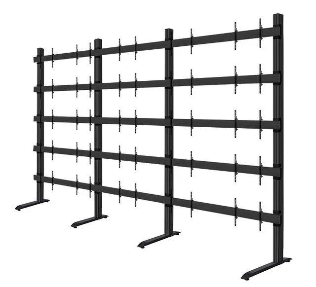 SYSTEM X - 271 inch LG LSAC LED Bloc Ultimate Freestanding Videowall Display, 5x5 (271"), czarny