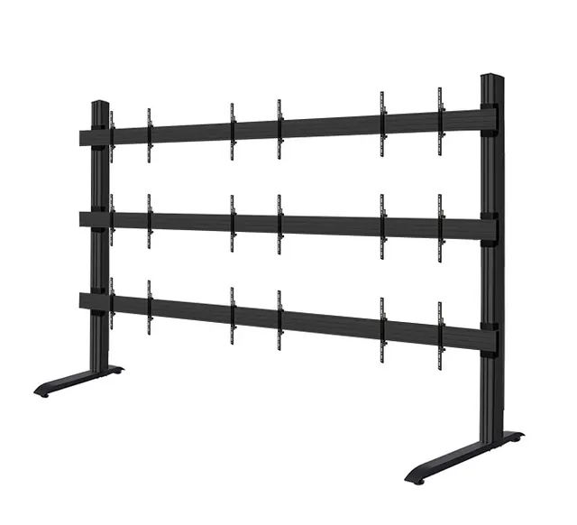 SYSTEM X - 163 inch LG LSAC LED Bloc Ultimate Freestanding Videowall Display, 3x3 (163"), czarny