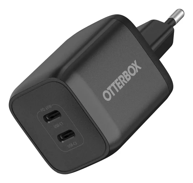 OB STANDARD EU WALL CHARGER 65W/GAN - 1X USB-C 45W + 1X USB-C 20