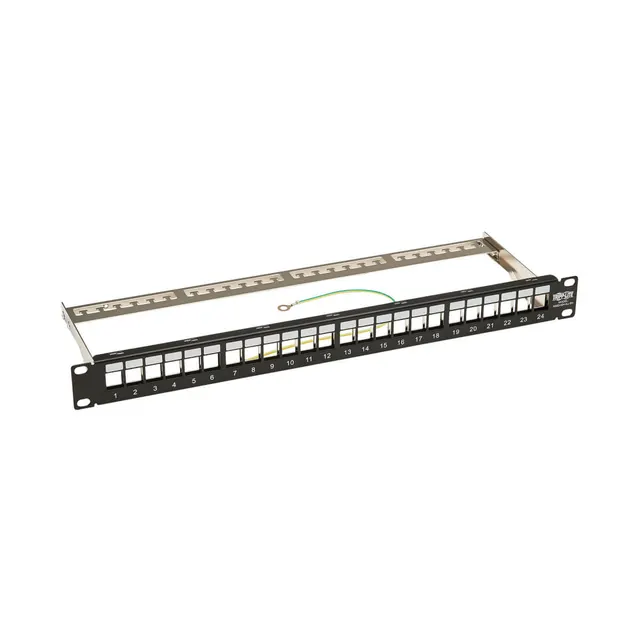 24-PORT BLANK 1U RACK PATCH/PANEL
