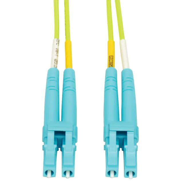 LC TO LC MULTIMODE DUPLEX FIBER/PATCH CBL OM5 LIME GREEN 2M