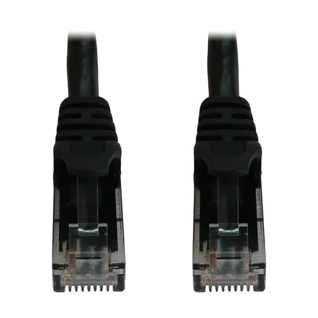Cat6a 10G Snagless Molded UTP Ethernet Cable (RJ45 M/M), PoE, Black, 6 ft. (1.8 m)