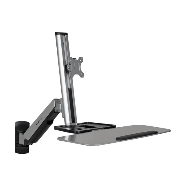 WorkWise Wall-Mounted Workstation, Single Display