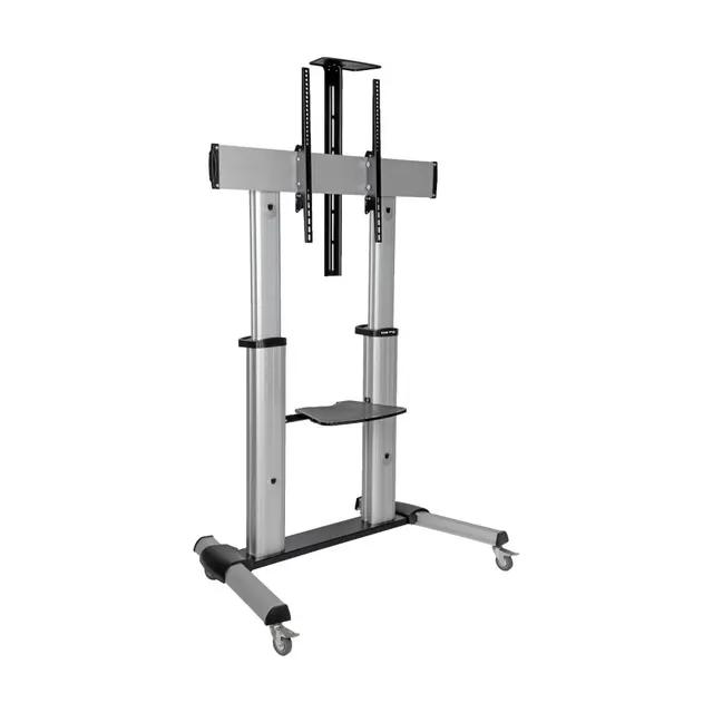 Heavy-Duty Rolling TV Stand, Height Adjustable, 60" - 100" Screens