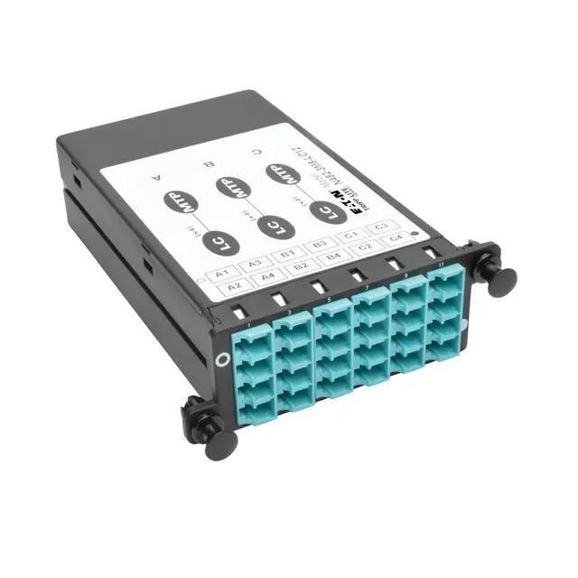 FIBER BREAKOUT CASSETTE OM4/MTP/MPO 12 LC DUPLEX