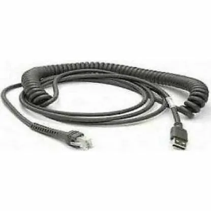 Cable, USB, Type A, Coiled, Power off terminal, 2 Meters, CAB-424E