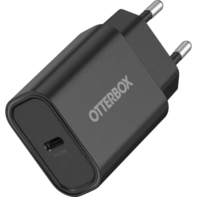 OB STANDARD EU WALL CHARGER 20W/- 1X USB-C 20W USB-PD BLACK - PR