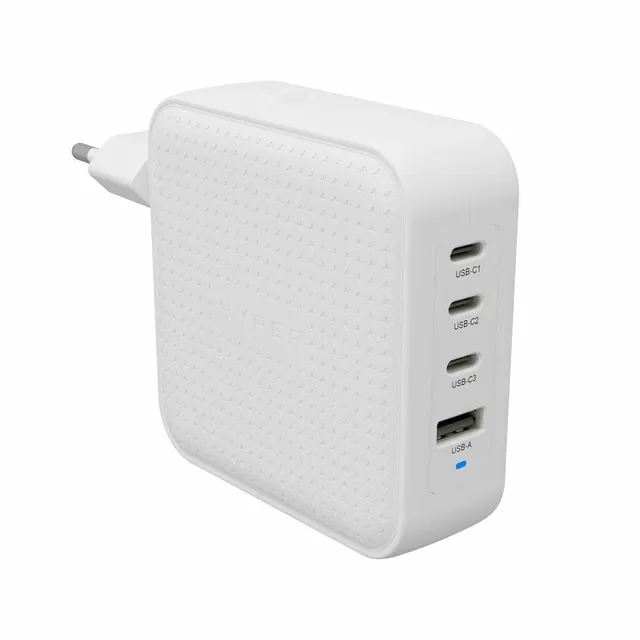 TRAVEL CHARGER WHITE/100W USB-C GAN (3C+1A)