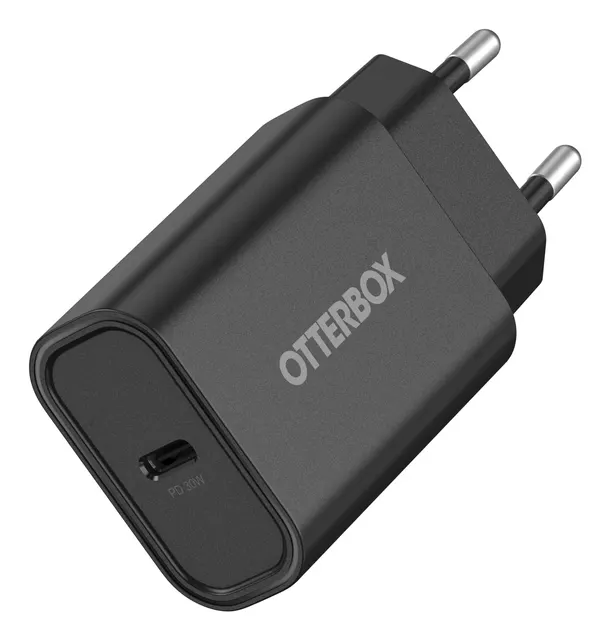 OB STANDARD EU WALL CHARGER 30W/- 1X USB-C 30W USB-PD BLACK