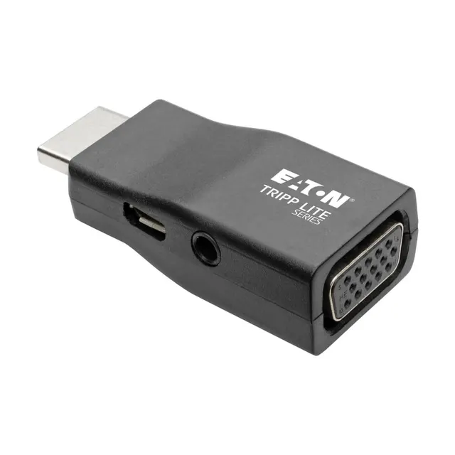 COMPACT HDMI TO VGA ADAPT W//AUDIO (M/F) 1920X1200 (1080P)