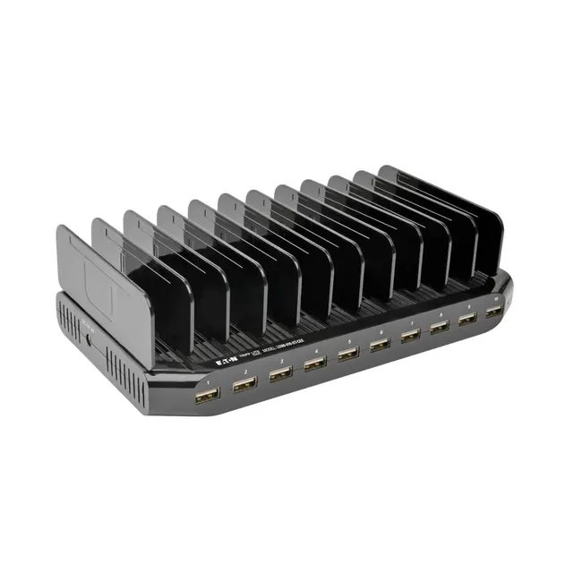 10-PORT USB CHARGING STATION/12V 8A (96W) / SCHUKO POWER CORD