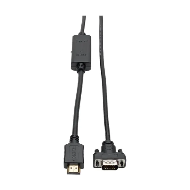 HDMI to VGA Active Adapter Cable (HDMI to Low-Profile HD15 M/M), 6 ft. (1.8 m)